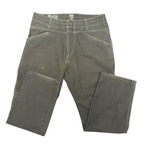 Kuhl Crag Series Pants Mens 36x30 Brown Textured  Cotton Outdoor Hiking Climbing